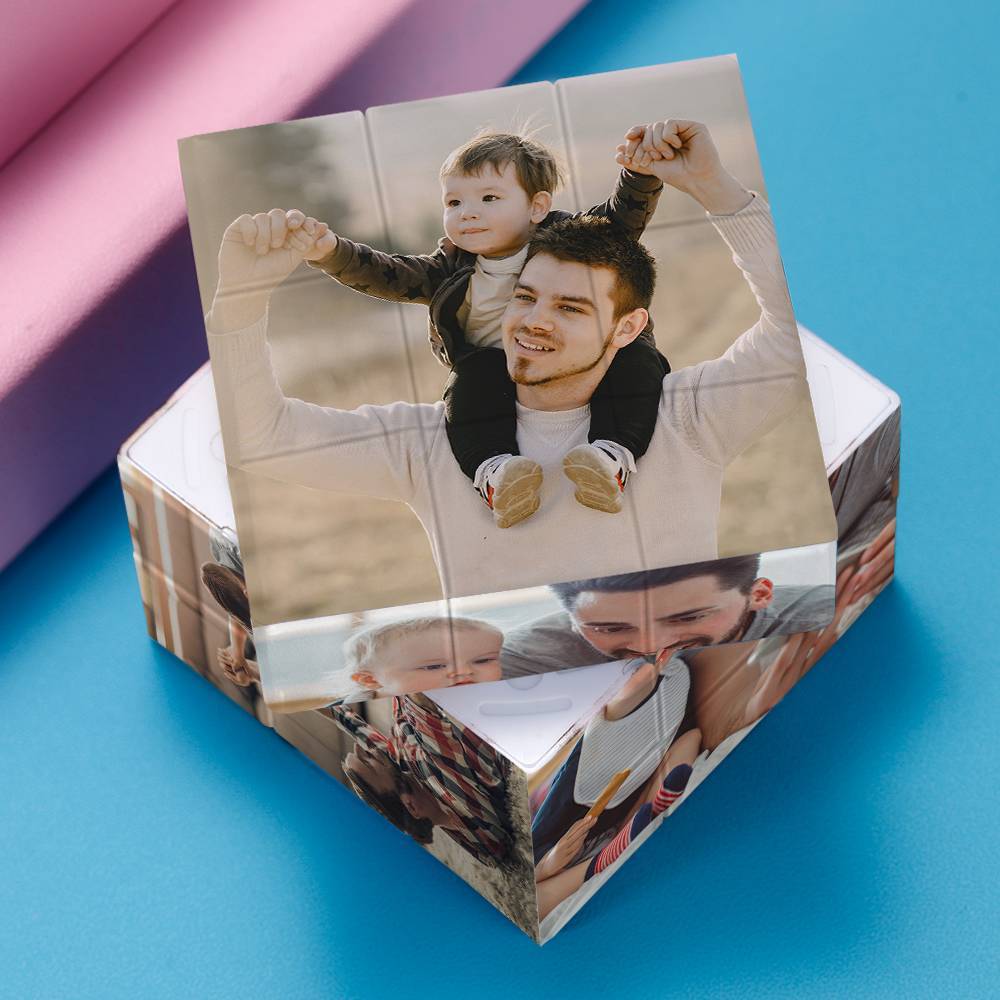 Custom Multi Photo Cube - Magic Cube For Couple - DigiVirt