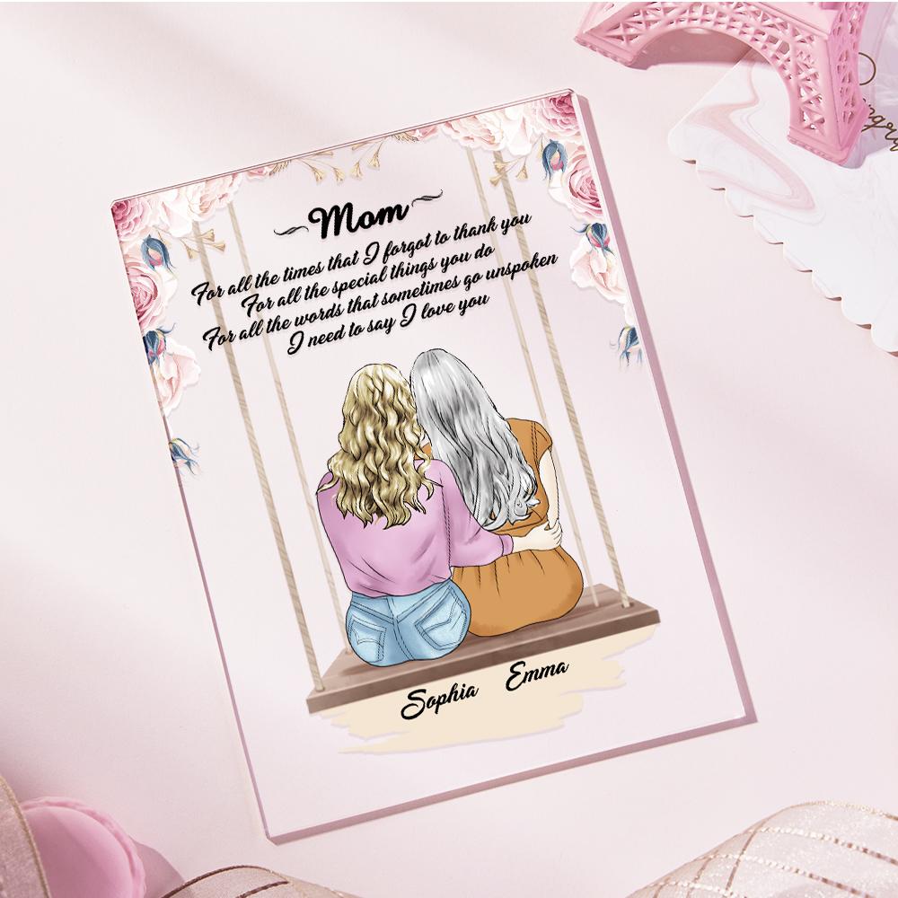 Custom Photo Acrylic Plaque Gift for Mother - DigiVirt