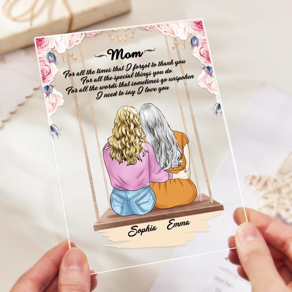 Custom Photo Acrylic Plaque Gift for Mother - DigiVirt