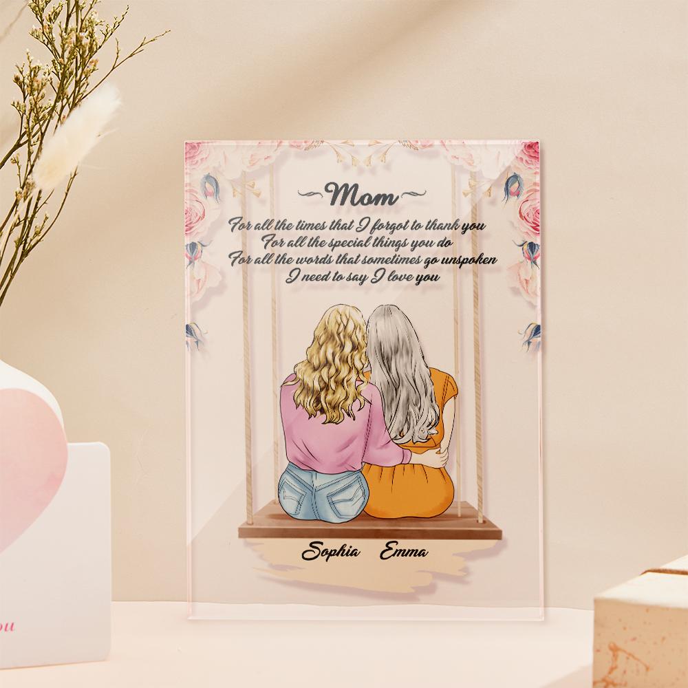Custom Photo Acrylic Plaque Gift for Mother - DigiVirt