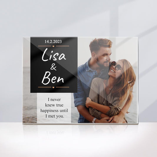 Custom Photo And Name Glass Plaque - DigiVirt