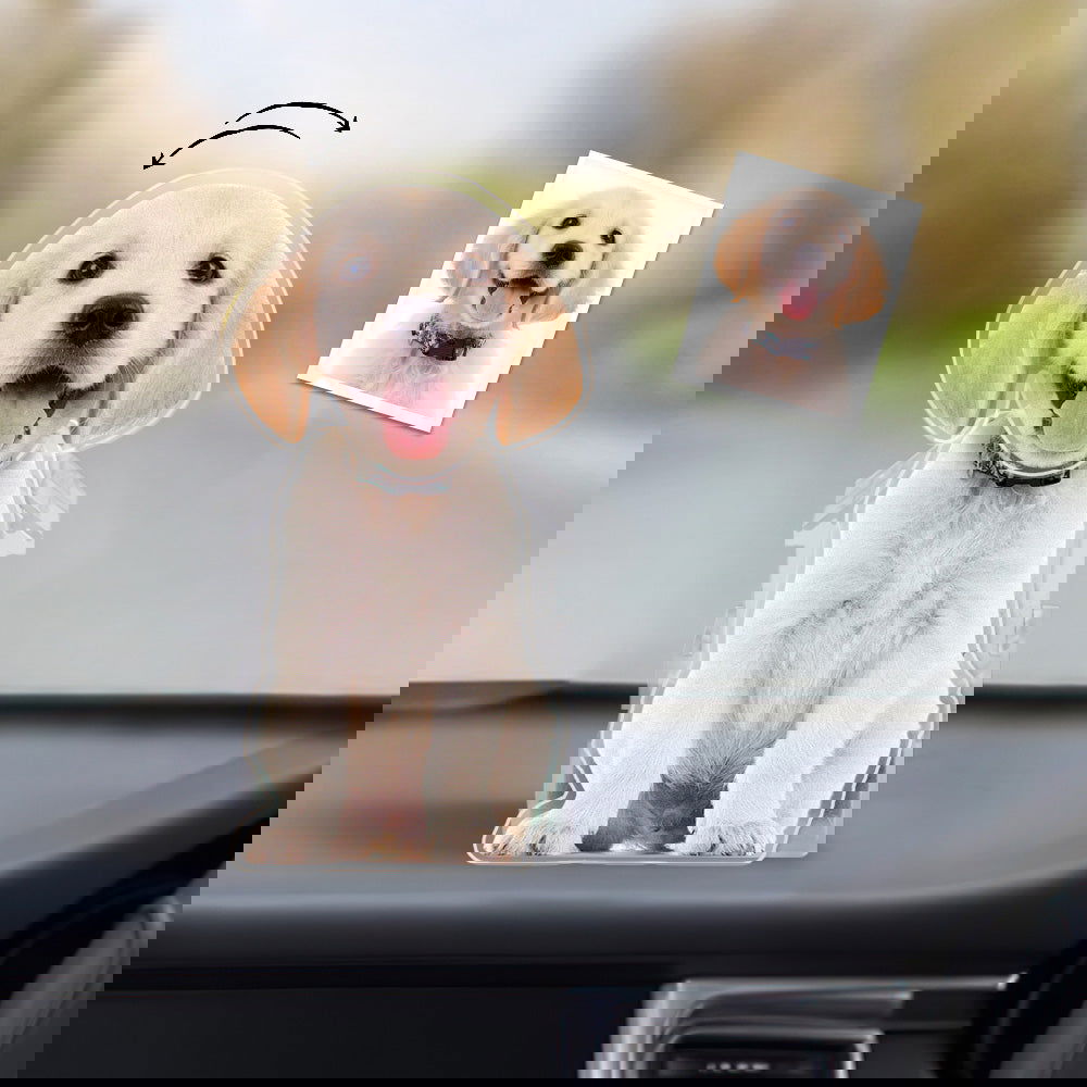 Custom Photo Automatic Shaking Head Ornament Personalized Car Dashboard Decoration Home Desktop Ornament - DigiVirt