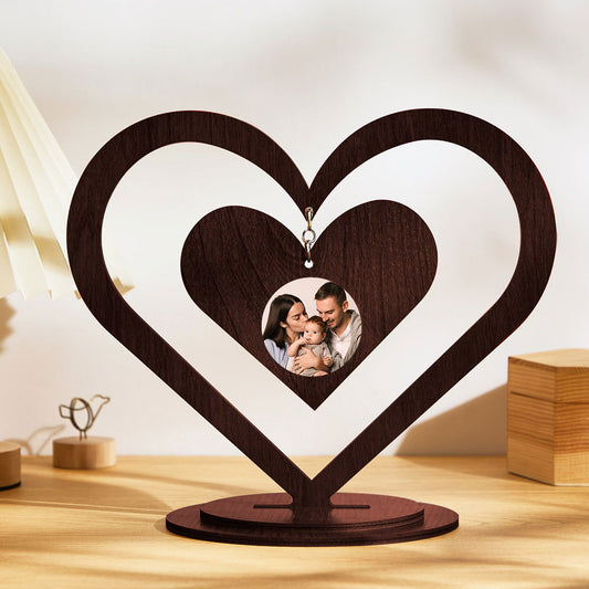 Custom Photo Heart Ornaments Photo Frame Creative Gifts - DigiVirt