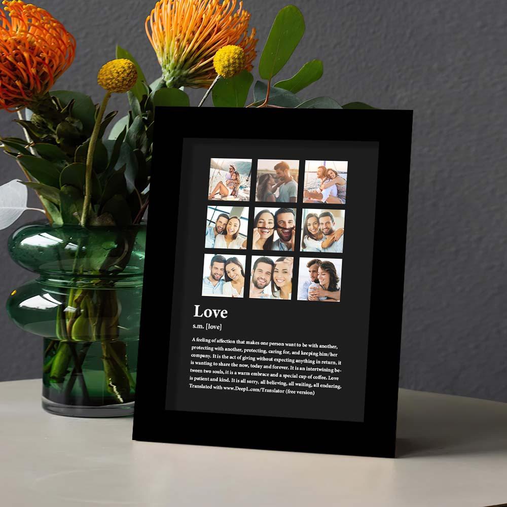 Custom Photo Home Decor Gift The Meaning of Love Photo Frame Anniversary Gift - DigiVirt