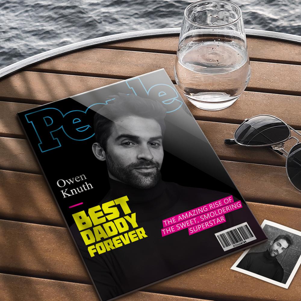 Custom Photo People Magazine Cover Plaque Gift For Boyfriend - DigiVirt