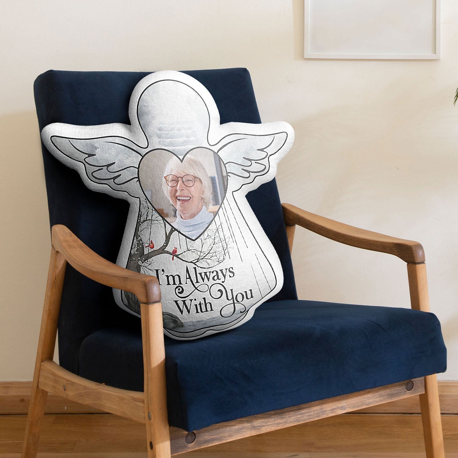 Custom Photo Pillow I'm Always With You Memorial Gift For Family Friends - DigiVirt