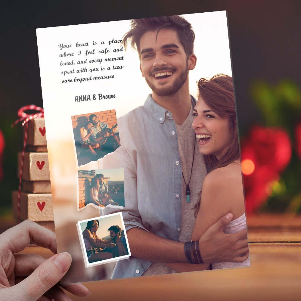 Custom Photo Plaque Engraved Named Glass Plaque Memory Photo Gift - DigiVirt