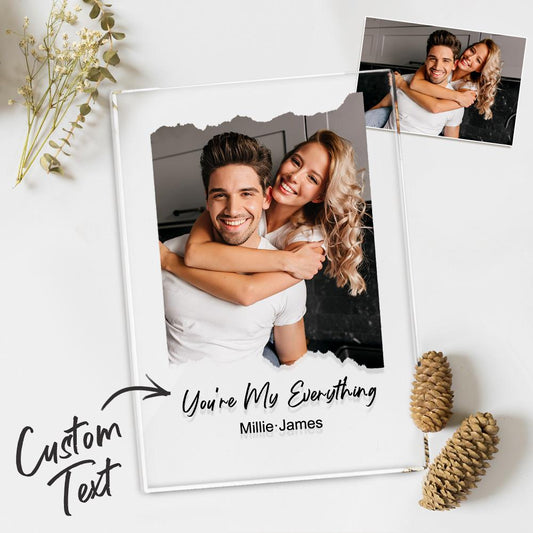 Custom Photo Plaque With Text Personalized Plaque For Lover - DigiVirt