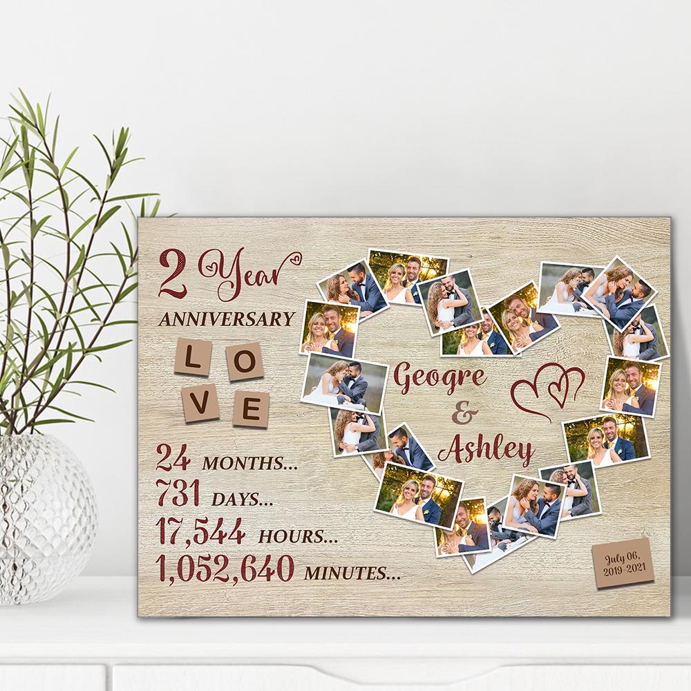 Custom Photo Text Wall Decor Anniversary Gifts - DigiVirt