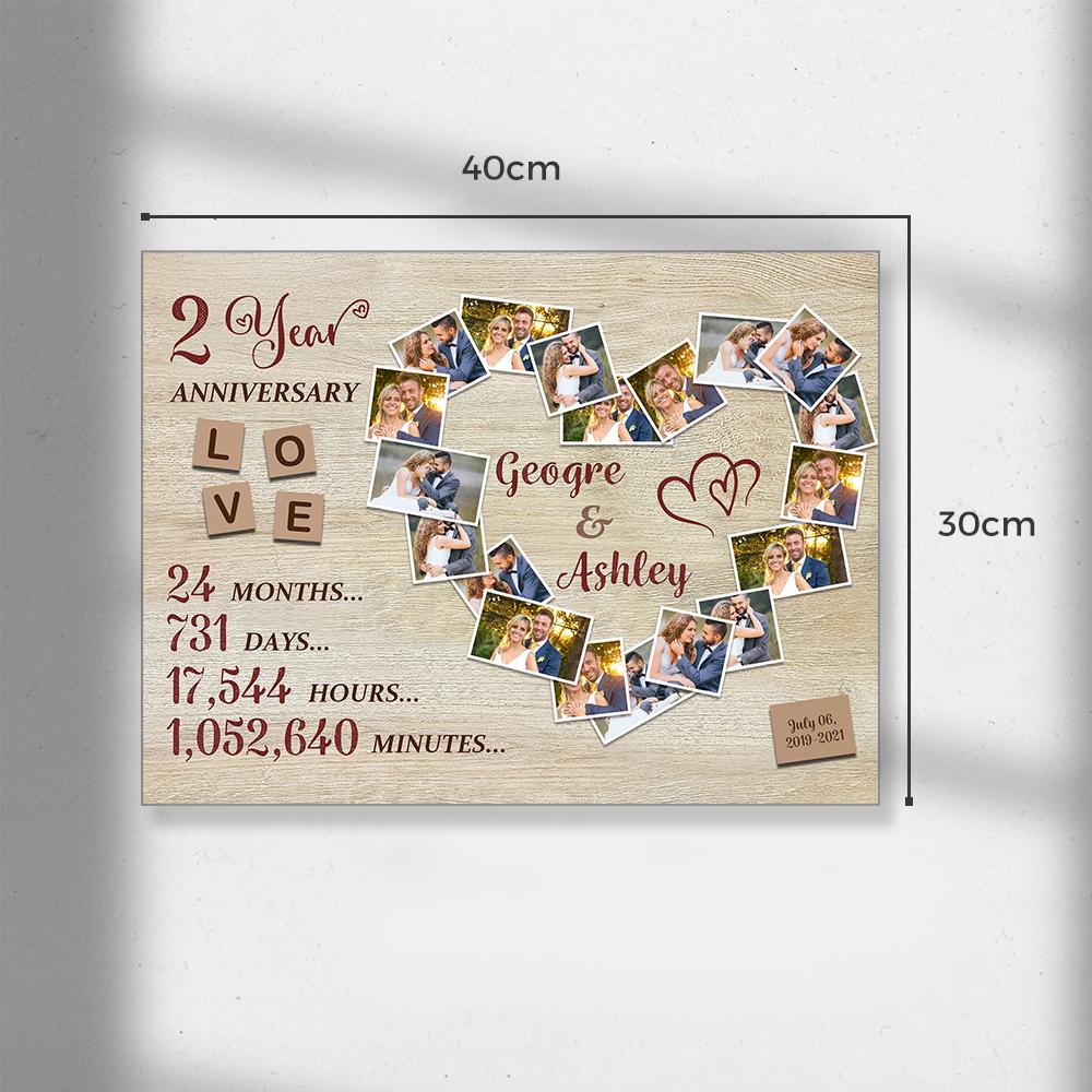 Custom Photo Text Wall Decor Anniversary Gifts - DigiVirt