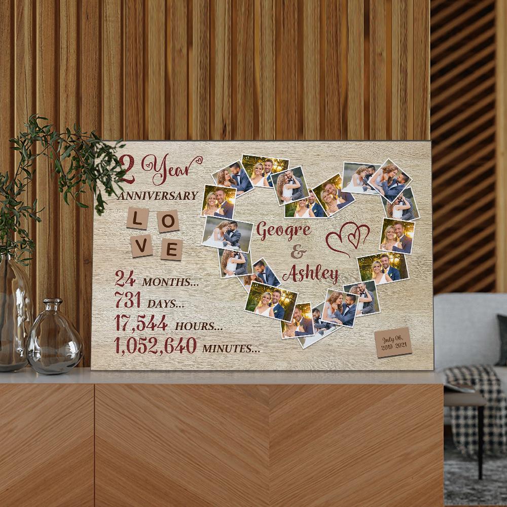 Custom Photo Text Wall Decor Anniversary Gifts - DigiVirt