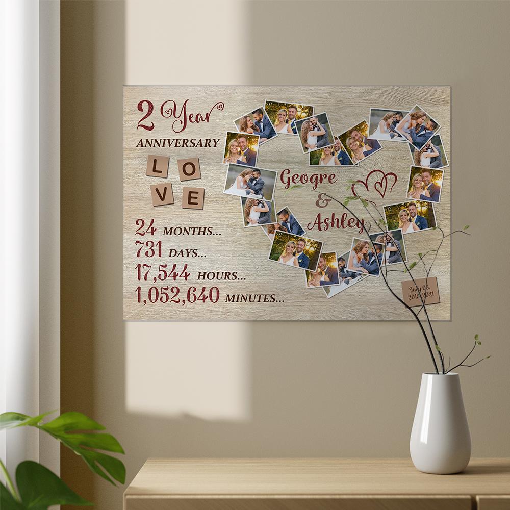 Custom Photo Text Wall Decor Anniversary Gifts - DigiVirt