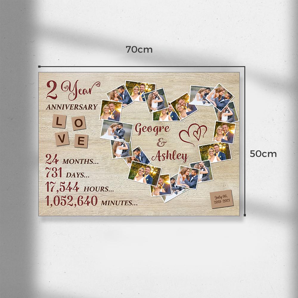 Custom Photo Text Wall Decor Anniversary Gifts - DigiVirt