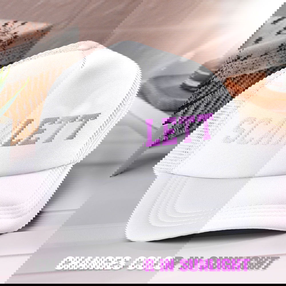 Custom Puff Print Trucker Hat Personalized Name Light-changing Foam Trucker Caps Back to School Gift - DigiVirt
