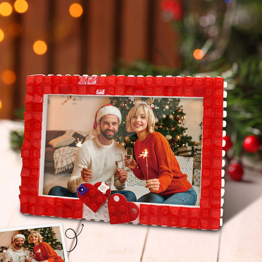 Custom Red Building Blocks Picture Frame DIY Photo Frame - DigiVirt