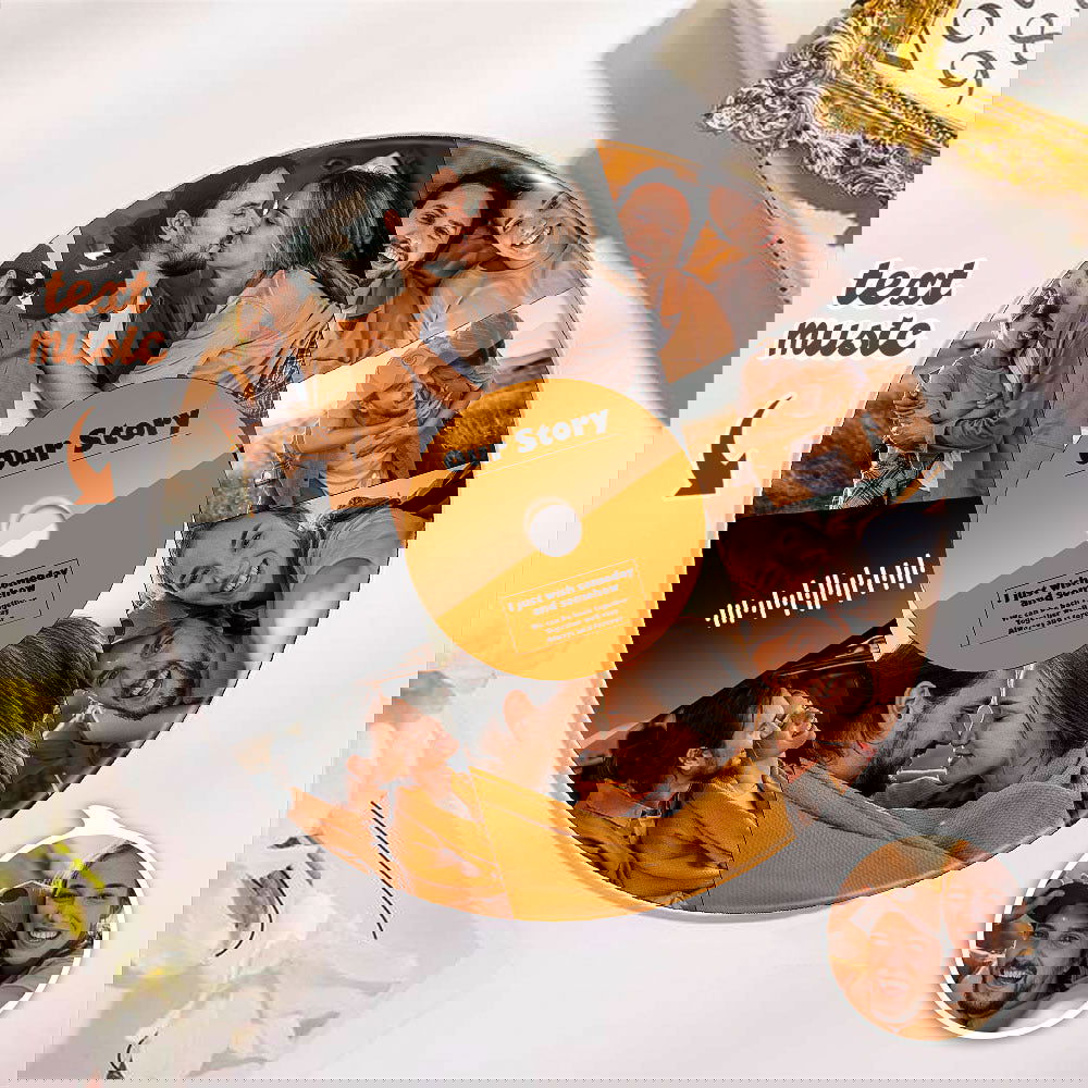 Custom Scannable Music Acrylic Photo Record Plaque 20*20cm - DigiVirt