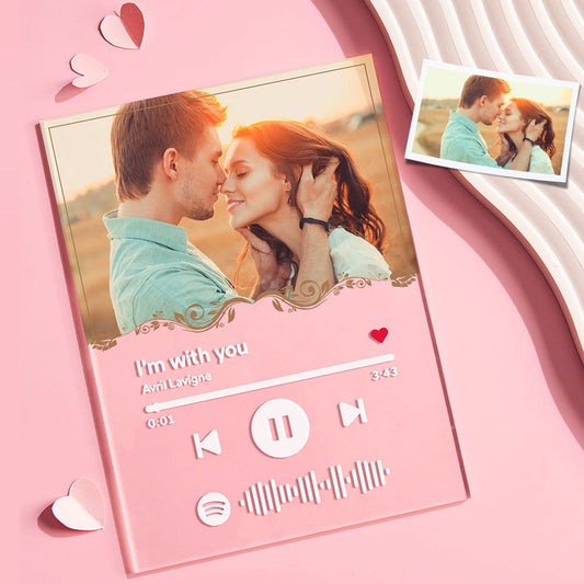 Custom Spotify Plaque Gifts for Lover Gustom Photo Plaque Valentine's Day Gifts - DigiVirt