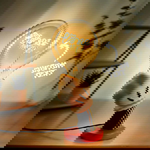 Custom Text Vintage Edison Led Filament Modeling Lamp Soft Light Bulbs Decorative Warm Yellow Light Led - DigiVirt