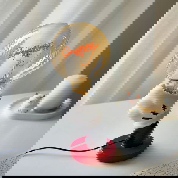 Custom Text Vintage Edison Led Filament Modeling Lamp Soft Light Bulbs Decorative Warm Yellow Light Led - DigiVirt