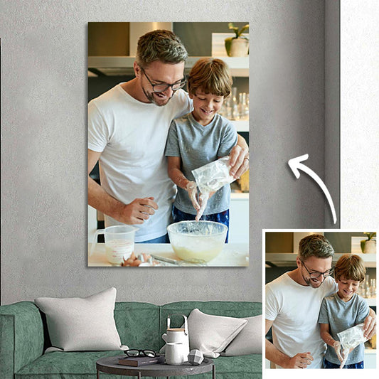 Custom Wall Art Canvas Photo Prints Oil Painting 50*70cm Frameless - DigiVirt