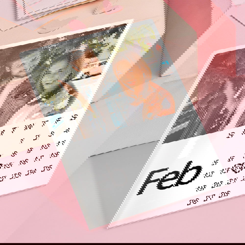 Customizable Calendar Plaque With Photo Personalized Photo Anniversary Gift - DigiVirt