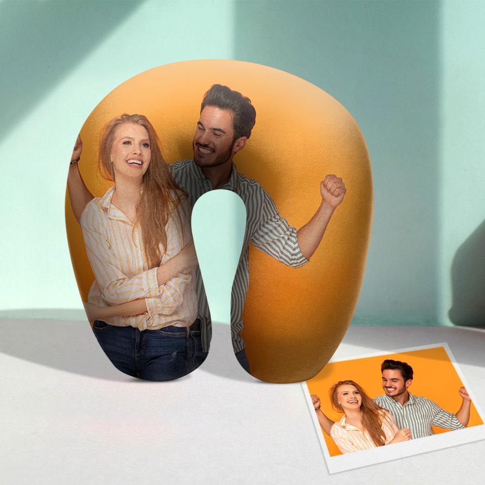 Customized Photo U-Shaped Travel Neck Pillow Comfortable Nursing Pillow - DigiVirt