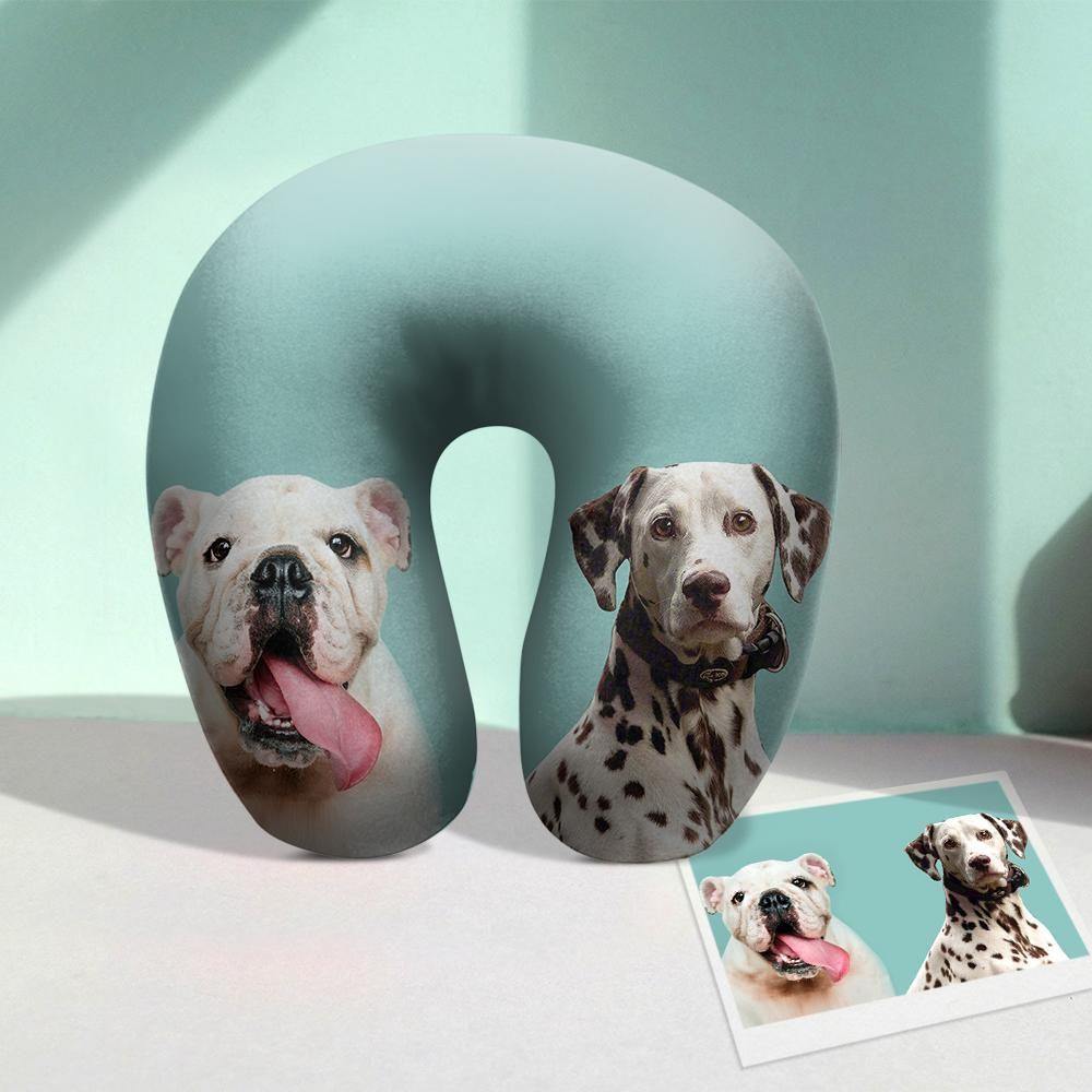 Customized Photo U-Shaped Travel Neck Pillow Comfortable Nursing Pillow - DigiVirt