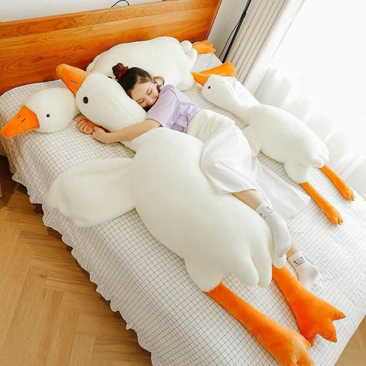 Cute Big White Geese Pillow Plush Toy - DigiVirt