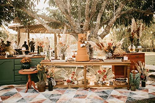 Dried Pampas Grass Decor, 100 PCS Pampas Grass Contains Bunny Tails Dried Flowers, Reed Grass Bouquet for Wedding Boho Flowers Home Table Decor, Rustic Farmhouse Party (White and Brown) - DigiVirt