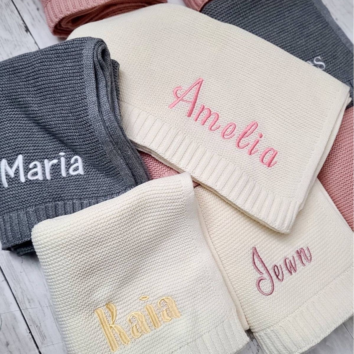 Embroidered Stroller Blanket Quilt Knitted Cotton Nap Blanket Adult Sofa Blanket Quilt - DigiVirt