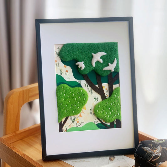 Felt Decorative Painting - Handcrafted Artwork for Home Décor - DigiVirt
