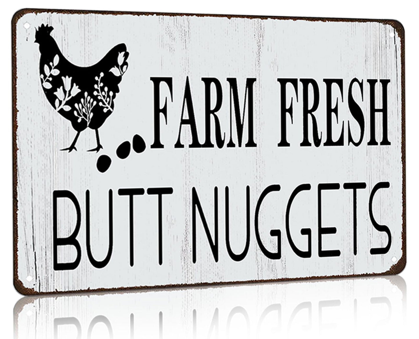 Funny Chicken Cluck Around and Find Out Tin Sign for Home Farm Chicken Coop Farmhouse Kicthen Garden Decor 8 X 12 Inch (3020) - DigiVirt