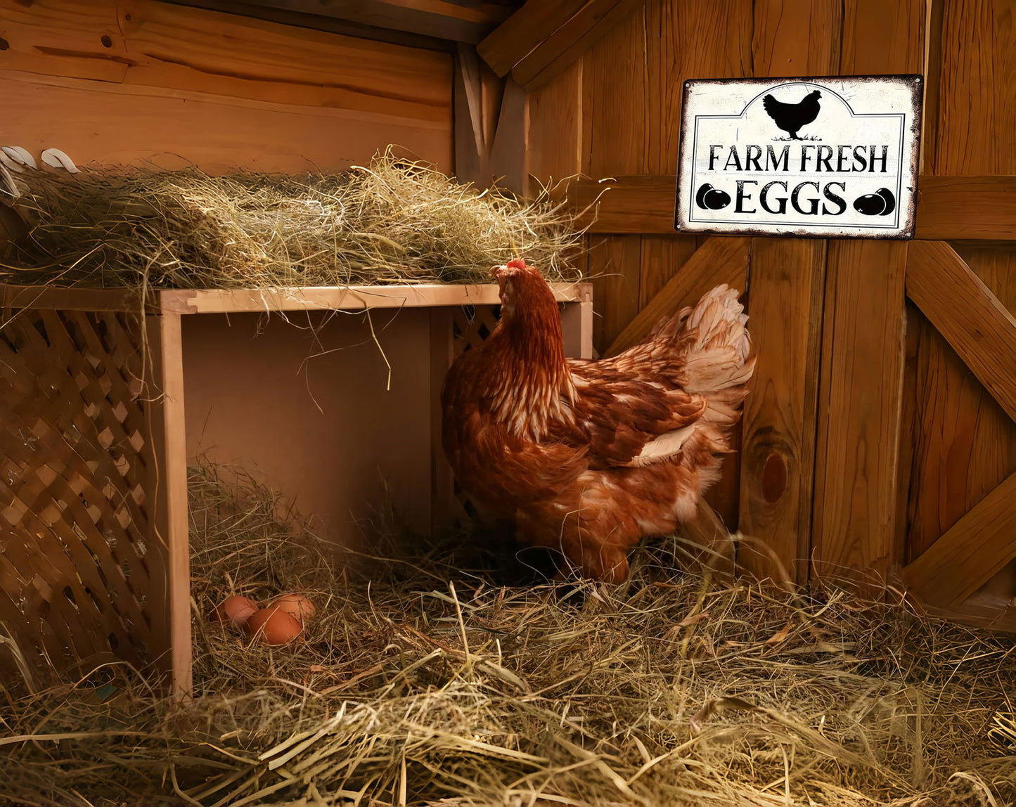 Funny Chicken Cluck Around and Find Out Tin Sign for Home Farm Chicken Coop Farmhouse Kicthen Garden Decor 8 X 12 Inch (3020) - DigiVirt
