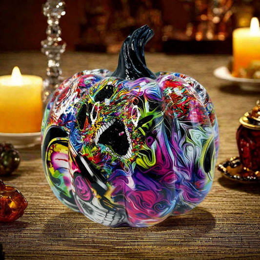 Halloween Pumpkin Holiday Party Home Desktop Decorations Ghost Resin Ornaments Holiday 2024 Grunge Halloween Modern Halloween - DigiVirt
