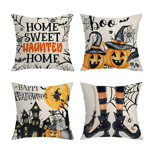 Halloween Pumpkin One-sided Printing Pillow Cushion Cover Sofa Living Room Corridor Decoration - DigiVirt