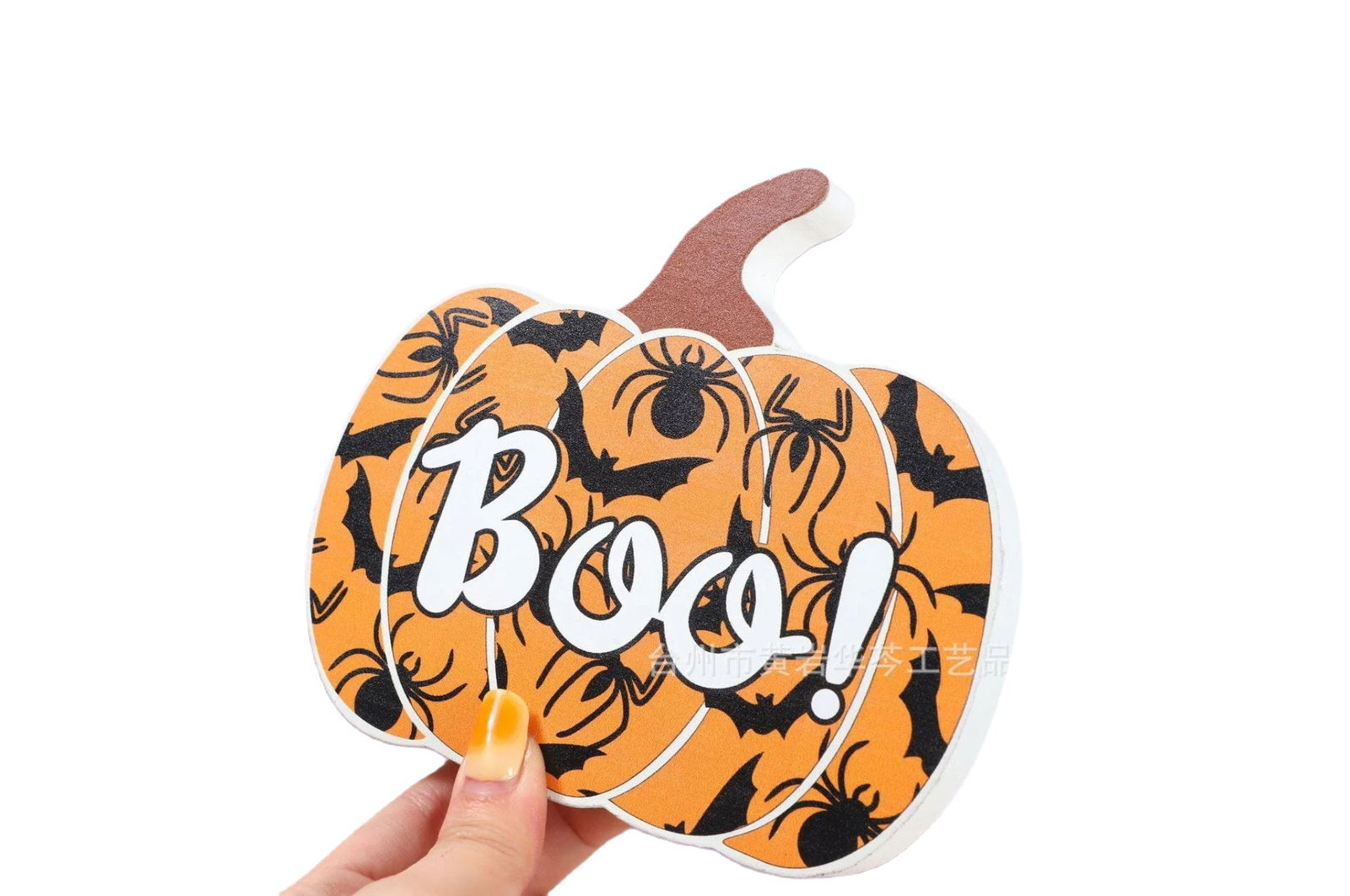 Halloween Pumpkin Wooden Ornaments Letter Ghost Desktop Ornaments Wooden Crafts - DigiVirt