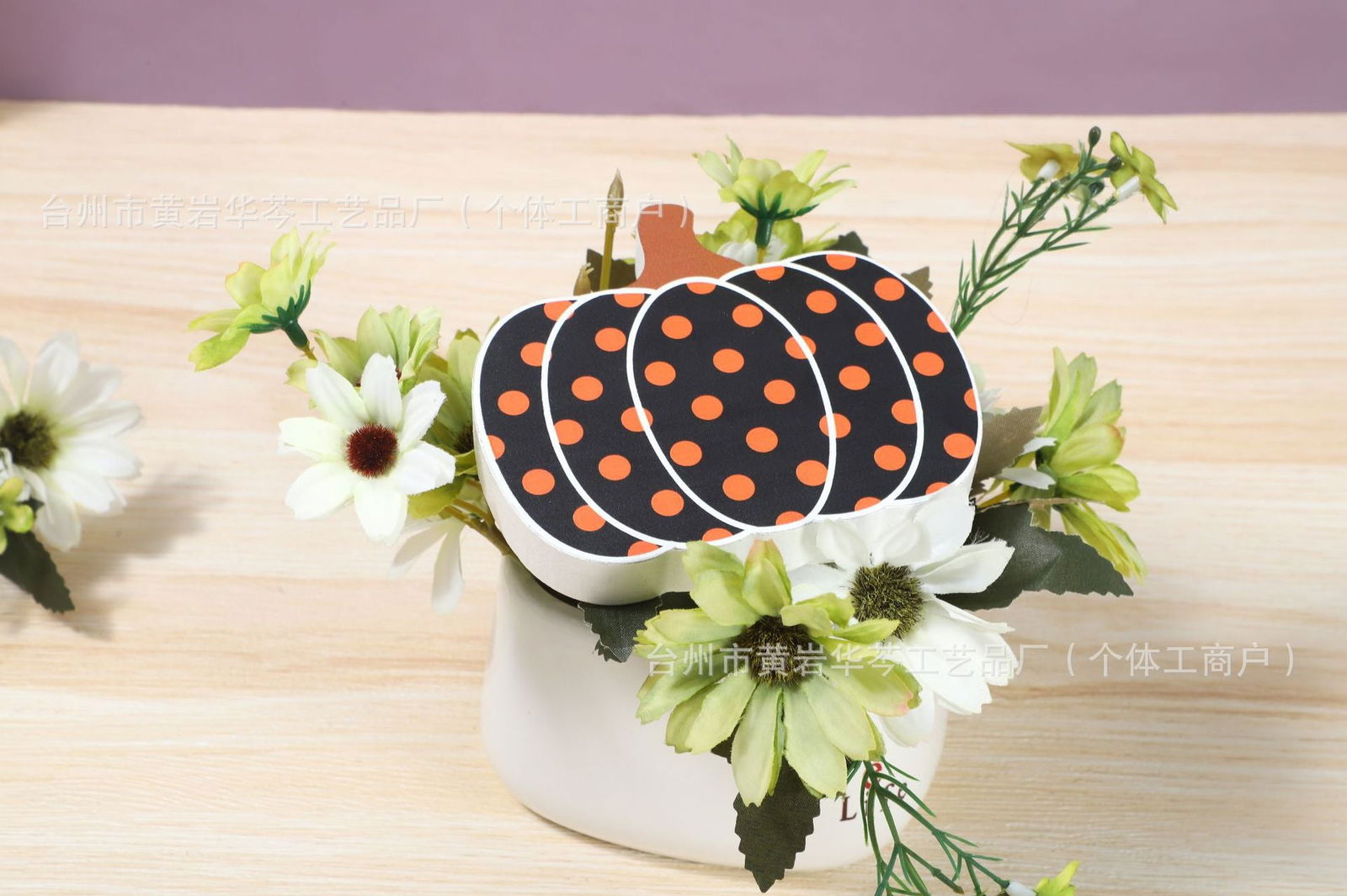 Halloween Pumpkin Wooden Ornaments Letter Ghost Desktop Ornaments Wooden Crafts - DigiVirt