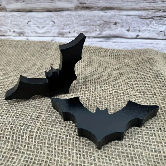Halloween Wooden Bat Decoration Ornaments Black Holiday Party Desktop Decoration Wings Accessories - DigiVirt