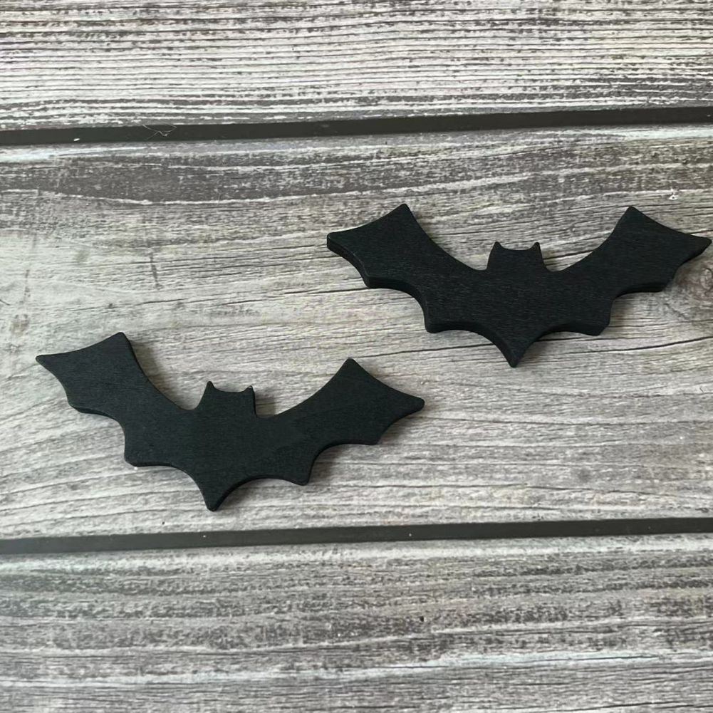 Halloween Wooden Bat Decoration Ornaments Black Holiday Party Desktop Decoration Wings Accessories - DigiVirt