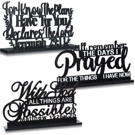 I Still Remember the Days I Prayed Sign Inspirational Table Blessed Signs Motivational Decor Farmhouse Table Home Centerpieces Faith Wooden Shelf Sign for Living Room Office (Inspirational Style) - DigiVirt