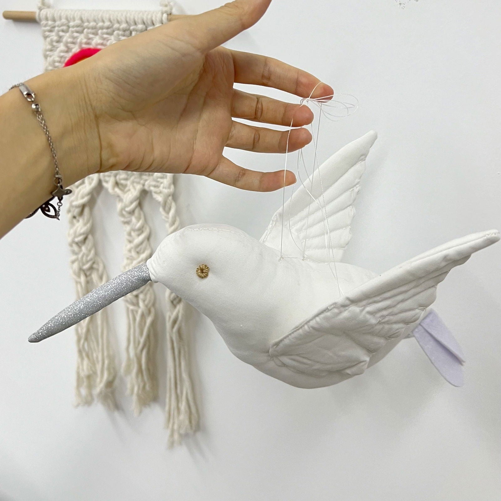 Ins Hanging Ornaments In The Air Creative Three-dimensional Hummingbird Beautiful Hanging Ornaments Children's Room Tent Mosquito Net Decorations - DigiVirt