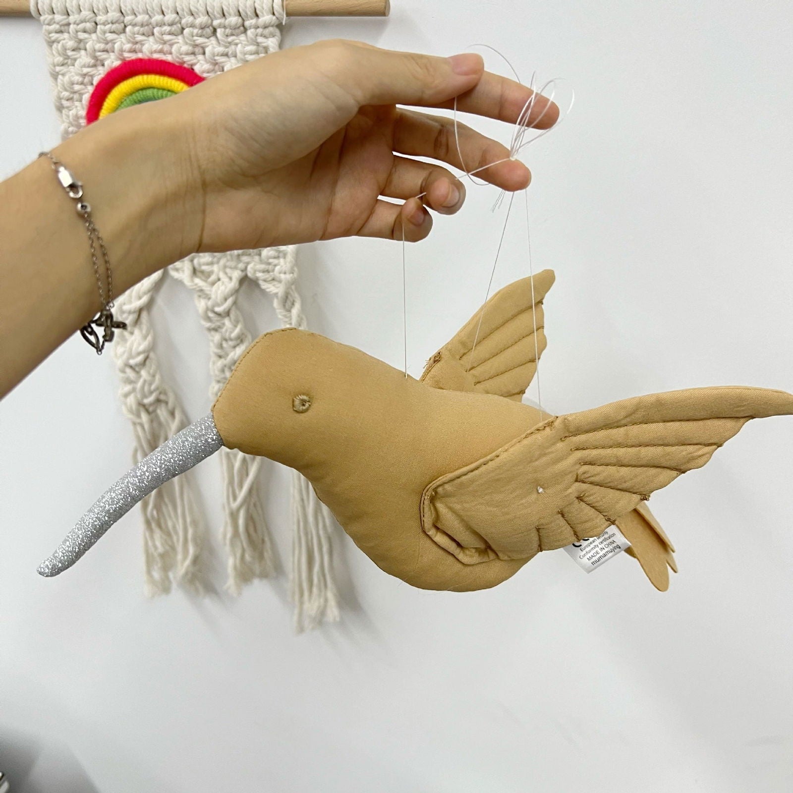 Ins Hanging Ornaments In The Air Creative Three-dimensional Hummingbird Beautiful Hanging Ornaments Children's Room Tent Mosquito Net Decorations - DigiVirt