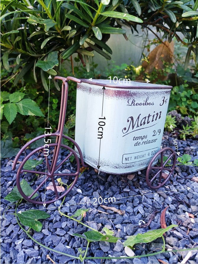 Ins Japanese And Korean Retro Bicycle Flower Pot Courtyard Balcony Decoration Garden Grocery - DigiVirt