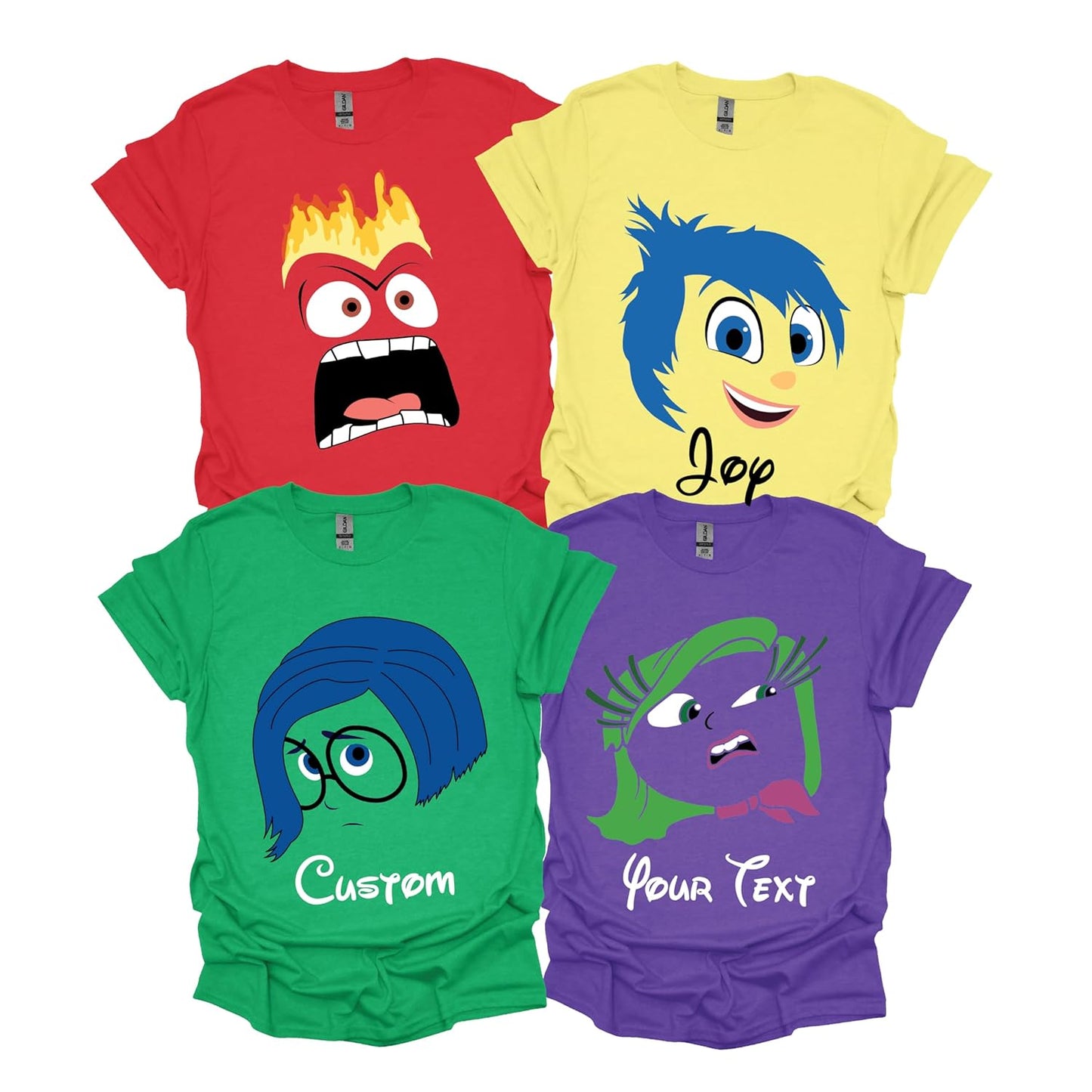Inside Out Shirt - Custom Inside Out 2 Character T-Shirt - Personalized Inside Out Emotions T-shirts for Kids Youth & Adults - DigiVirt