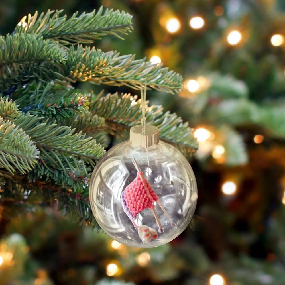Knitting Christmas Ornament Handmade Christmas Tree Decorations Cute Christmas Decor Gifts - DigiVirt