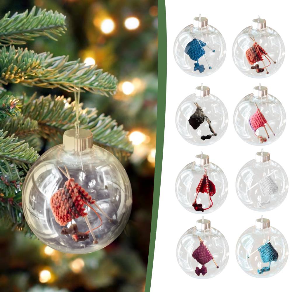 Knitting Christmas Ornament Handmade Christmas Tree Decorations Cute Christmas Decor Gifts - DigiVirt