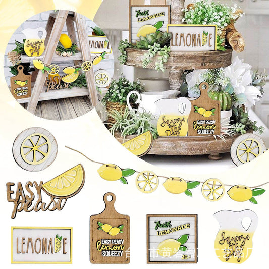 Lemon Style Layered Tray Mini Country Farm Decorations Gift - DigiVirt