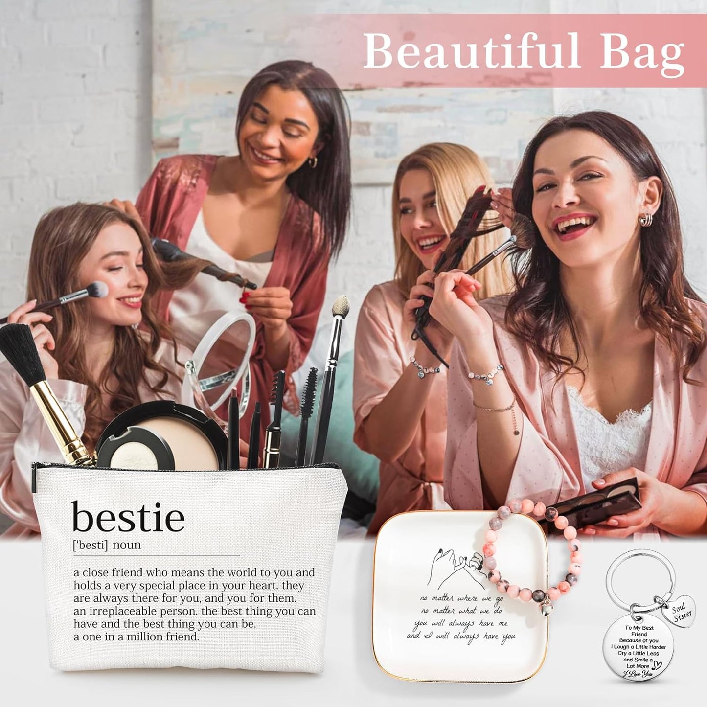 Looca Best Friend Birthday Gift Basket for Women - Unique Friendship Gifts for Bestie, BFF - DigiVirt