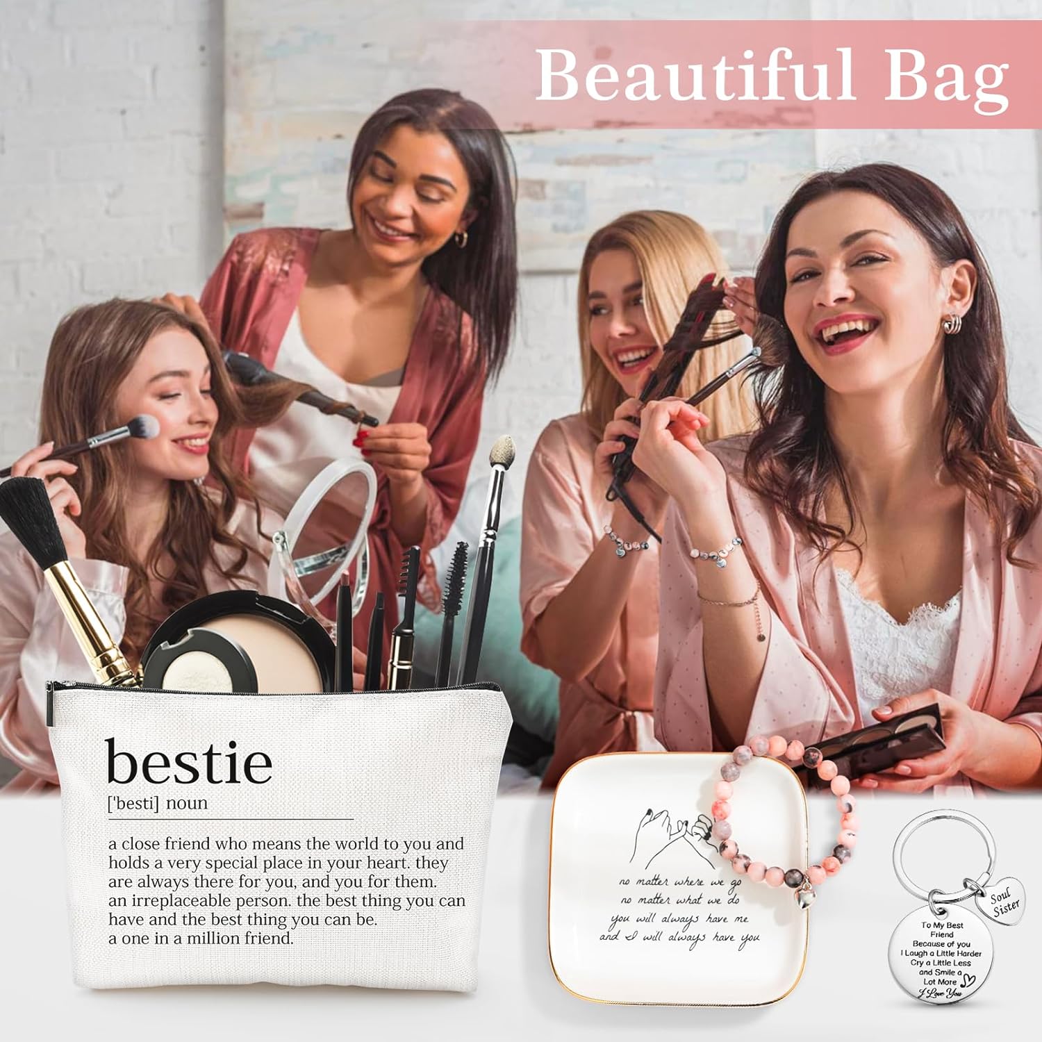 Looca Best Friend Birthday Gift Basket for Women - Unique Friendship Gifts for Bestie, BFF - DigiVirt