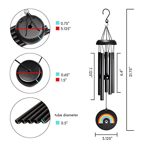 Memorial Wind Chimes - Sympathy Wind Chimes - Wind Chimes for Loss of Loved One - Wind Chimes for Loss of Loved One Prime - Grief Gifts - Soothing Tones - Bereavement - Bronze 29” - DigiVirt